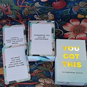 🎉$5 Add on🎉You Got This Motivational Quote Card Deck - Light Mint